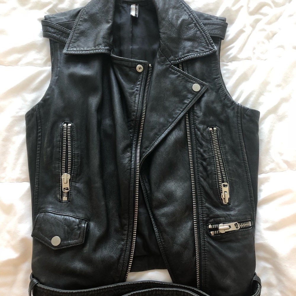 Top shop leather vest